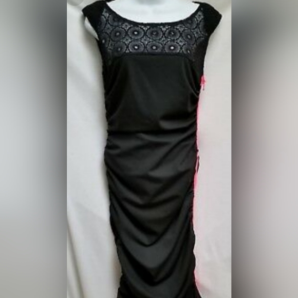 Rachel Roy Black draped dress - Picture 4 of 12
